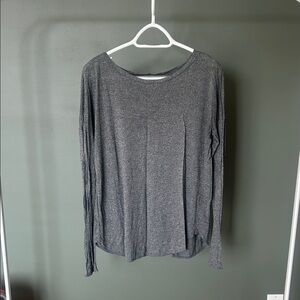 Wilfred Charcoal Long Sleeve Top